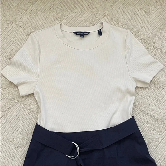 New Veronica Beard Facia Mixed Media Dress - Picture 5 of 6